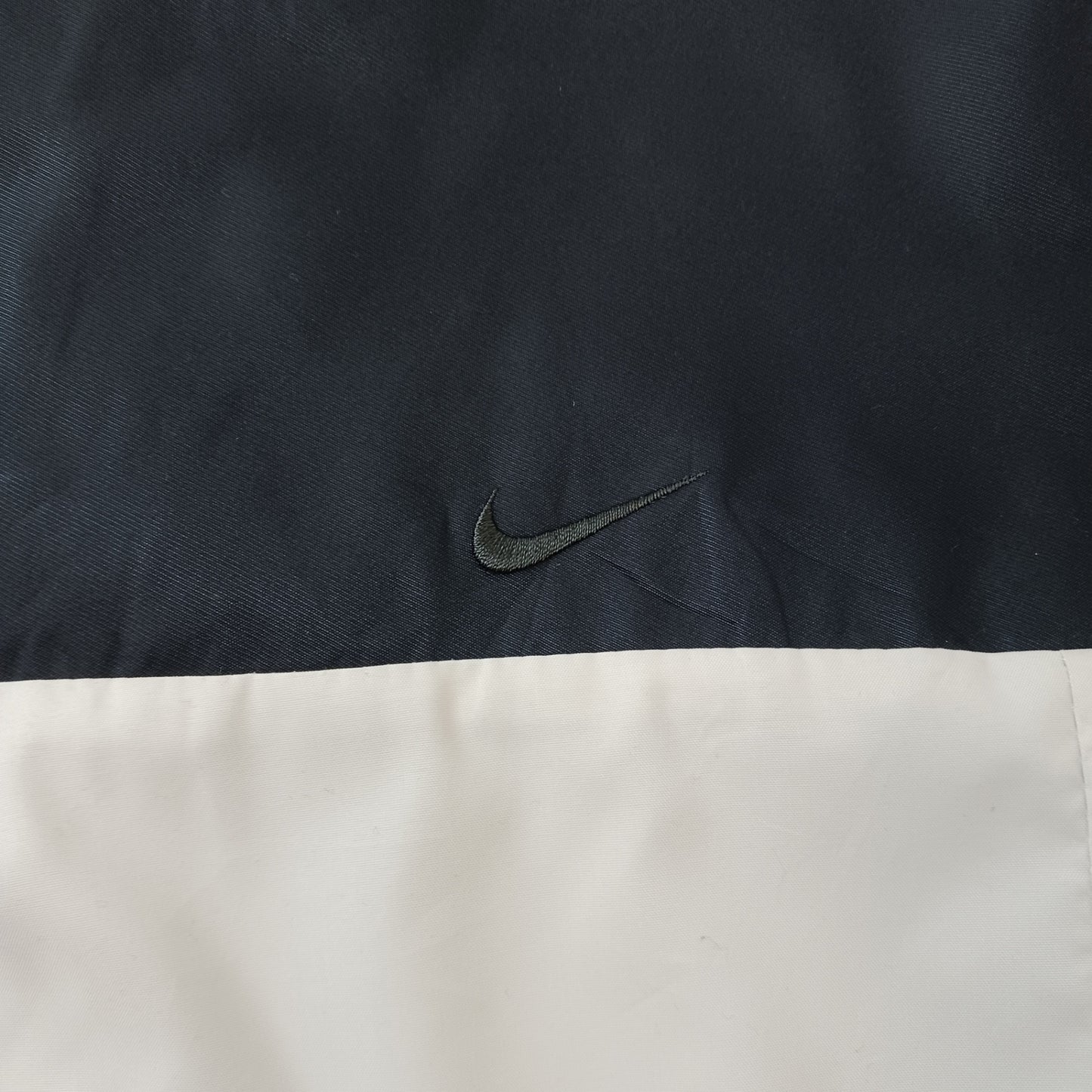 NIKE GOLF ナイキゴルフ ハーフジップ ウインドブレーカー プルオーバー ブラック×ホワイト M