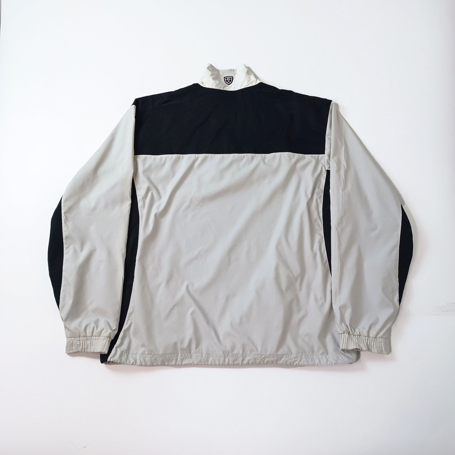 NIKE GOLF ナイキゴルフ ハーフジップ ウインドブレーカー プルオーバー ブラック×ホワイト M