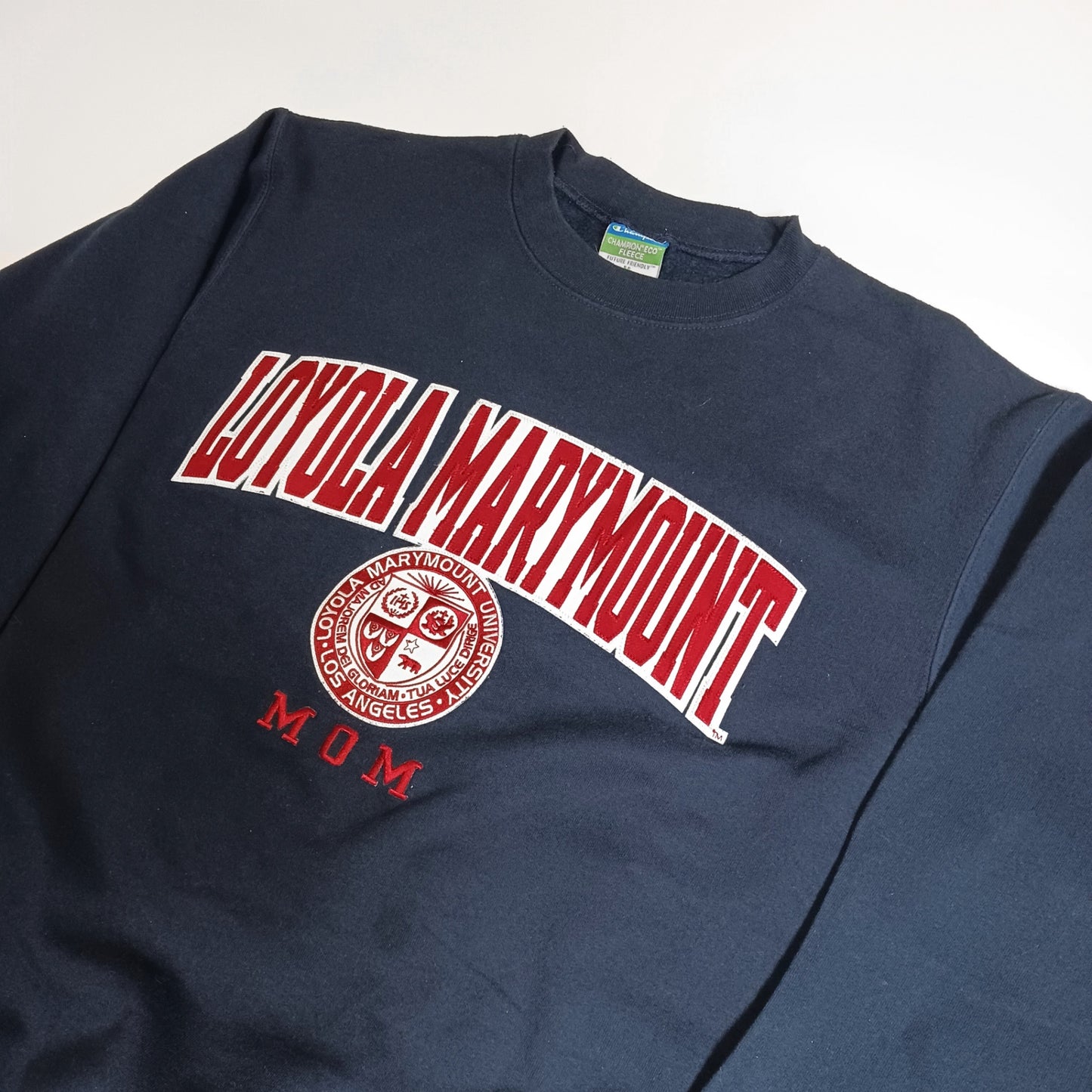Champion チャンピオン スウェット トレーナー カレッジロゴ 刺繍 裏起毛 ネイビー M