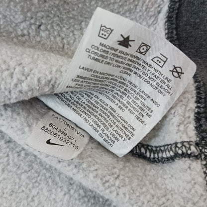NIKE ナイキ フルジップパーカー スウェット 裏起毛 ロゴ刺繡 ダークグレー L