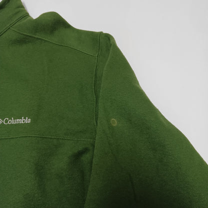 Columbia コロンビア ハーフジップ スウェット トレーナー 裏起毛 グリーン L