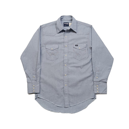 【80s】Wrangler ラングラー ウエスタンシャツ シャンブレー 70130MW XL
