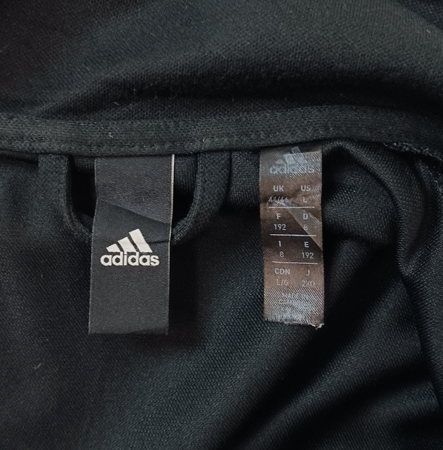 adidas アディダス スリーストライプス ジャージ ワンポイント ブラック 2XO