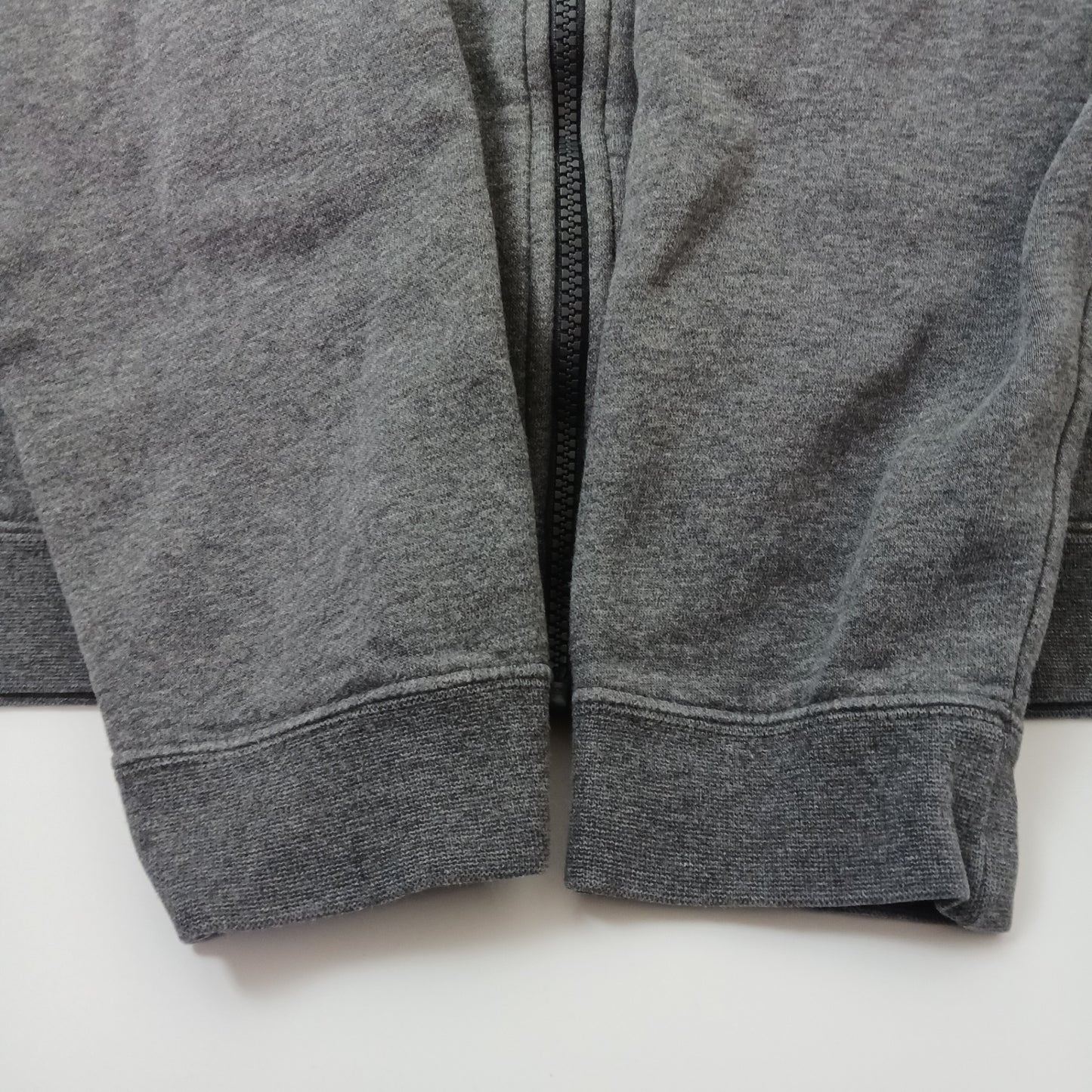 NIKE ナイキ フルジップパーカー スウェット 裏起毛 ロゴ刺繡 ダークグレー L
