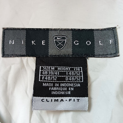 NIKE GOLF ナイキゴルフ ハーフジップ ウインドブレーカー プルオーバー ブラック×ホワイト M