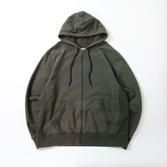 Champion チャンピオン フルジップパーカー スウェット 裏起毛  オリーブグリーン XL