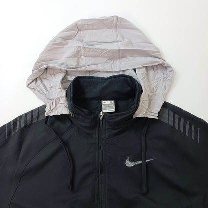 NIKE ナイキ トラックジャケット フルジップ NikeFIT ロゴプリント ブラック XL