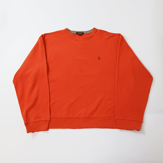 NAUTICA ノーティカ ワンポイント スウェット  裏毛 オレンジ XL
