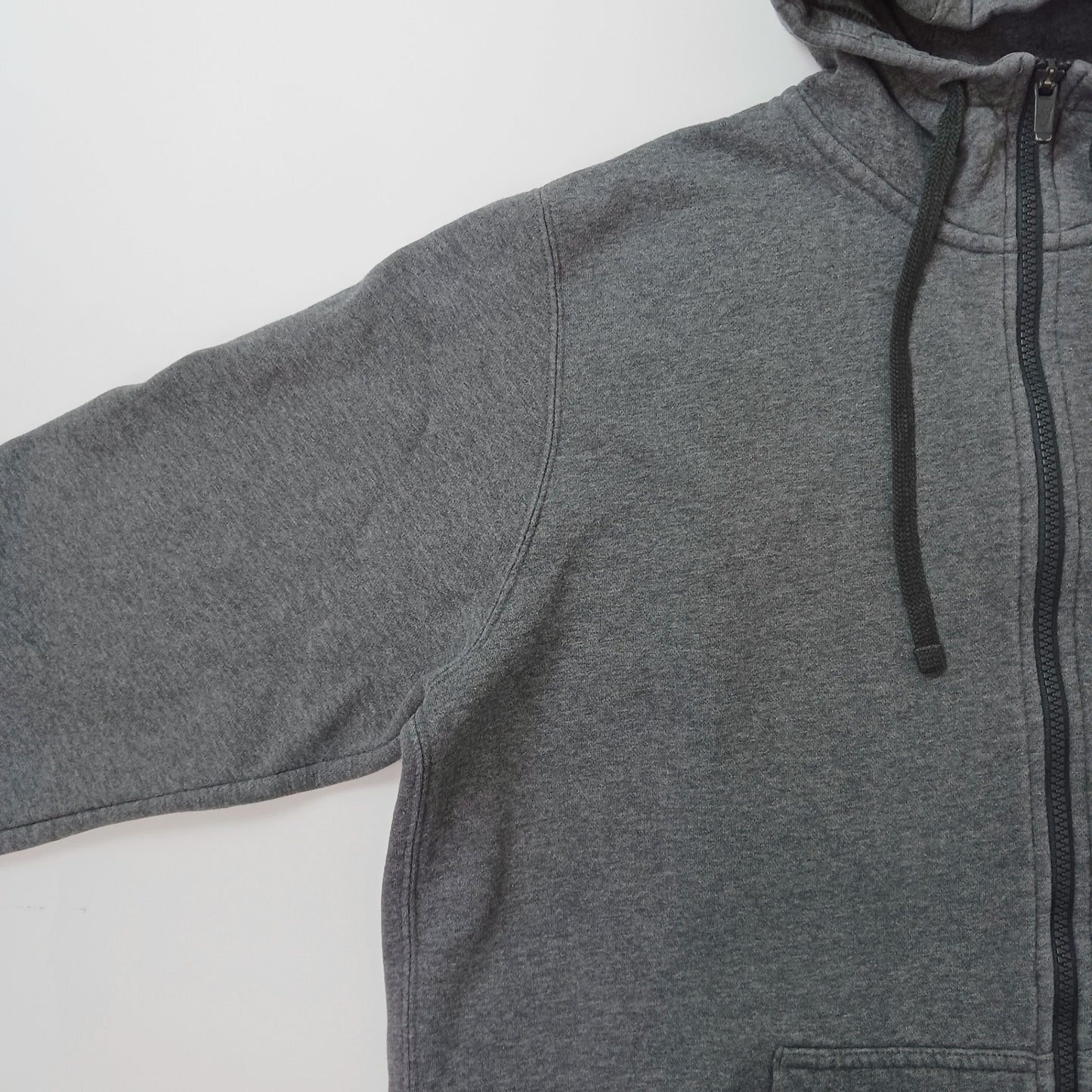 NIKE ナイキ フルジップパーカー スウェット 裏起毛 ロゴ刺繡 ダークグレー L