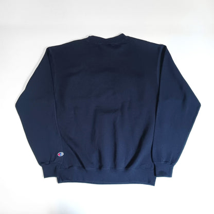 Champion チャンピオン スウェット トレーナー カレッジロゴ 刺繍 裏起毛 ネイビー M