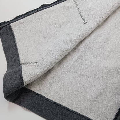 NIKE ナイキ フルジップパーカー スウェット 裏起毛 ロゴ刺繡 ダークグレー L