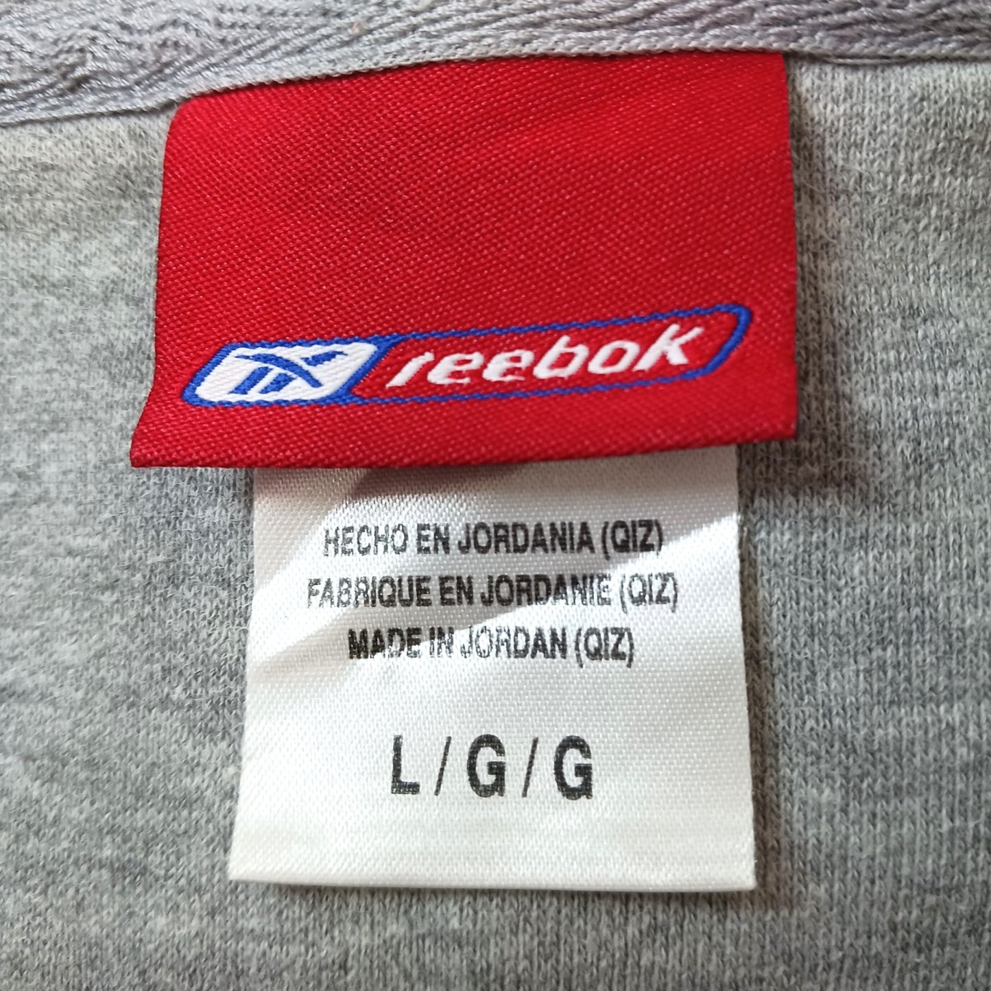 00s reebok リーボック NFL プリント トレーナー スウェット 裏起毛 グレー L