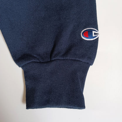 Champion チャンピオン スウェット トレーナー カレッジロゴ 刺繍 裏起毛 ネイビー M