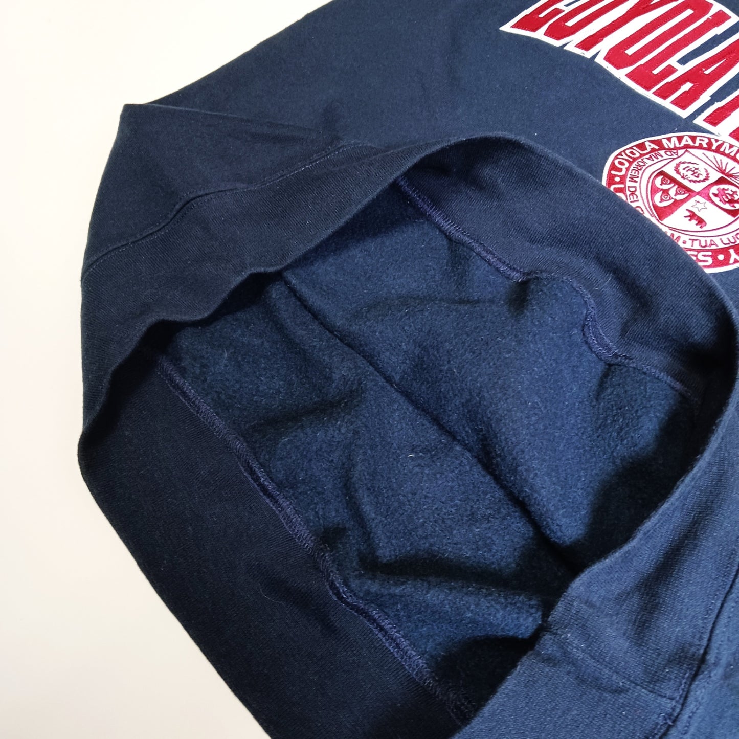 Champion チャンピオン スウェット トレーナー カレッジロゴ 刺繍 裏起毛 ネイビー M