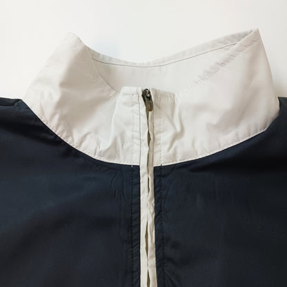 NIKE GOLF ナイキゴルフ ハーフジップ ウインドブレーカー プルオーバー ブラック×ホワイト M