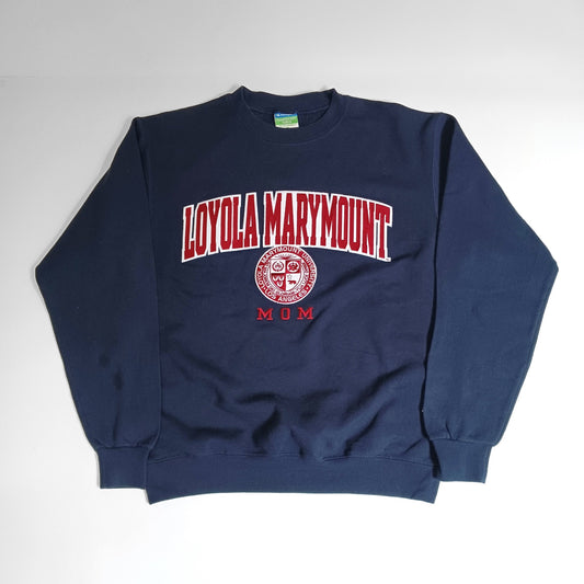 Champion チャンピオン スウェット トレーナー カレッジロゴ 刺繍 裏起毛 ネイビー M